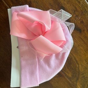 Baby Pink Bow Hat